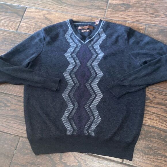 Perry Ellis SoFT Touch Merino Men’s Sweatshirt Dress Size L - Picture 2 of 8